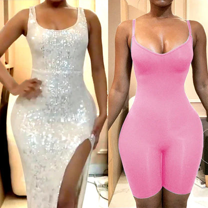 AfruliA Seamless Body Shaper Women Bodysuit Underwear Tummy Control Shapewear Slimming Waist Trainer Bodyshaper Jumpsuit Briefer