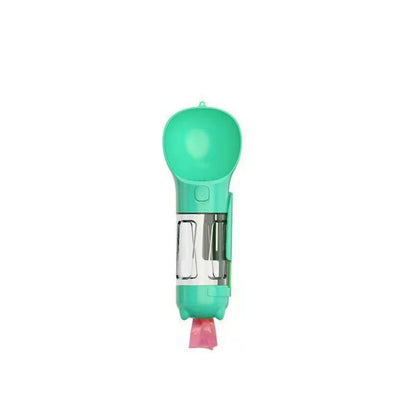 300/500ml Pet Water Food Dispenser 3 in 1 Leak Proof Pet Dog Water Bottle with Trash Bag Box and Shovel Dog Food Feeder Cat