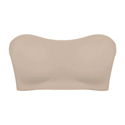 Removable Padded Soft Ice Silk Traceless Women Brasseries Wire Free Seamless Bra For Women Strapless Bra