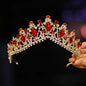 Itacazzo Bridal Headwear - A Golden Lady Fashion Wedding Crown, Rhinestone Classic Princess Tiaras