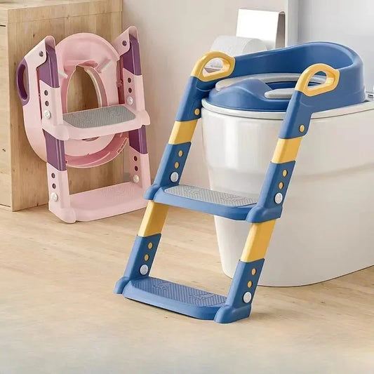 Children's Toilet Foldable Foot Stool Multi-functional Toilet Boy Girl Baby Toilet Training Potty Ladder for Kids Stepped