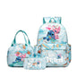3Pcs Stitch Print Backpack Set, With Tote and Pouch, Large Capacity Lightweight And Pouch
