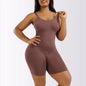 Women's Solid Backless Seamless Shapewear Romper, Casual Comfy Tummy Control Hip Lifting Shape For Daily Wear, Ladies Shapewear For All Seasons