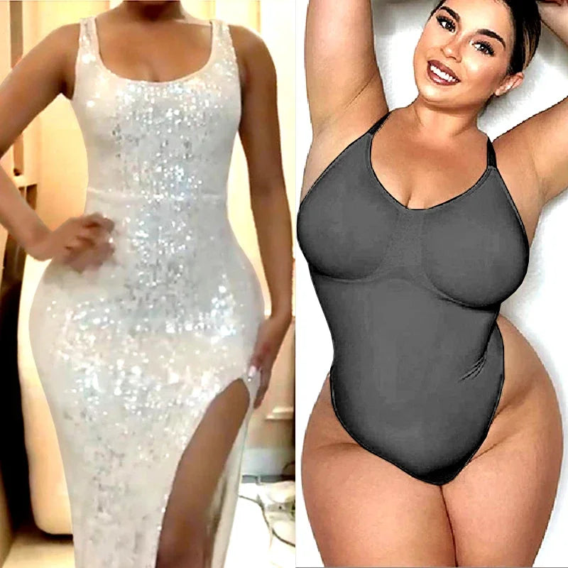 AfruliA Seamless Body Shaper Women Bodysuit Underwear Tummy Control Shapewear Slimming Waist Trainer Bodyshaper Jumpsuit Briefer