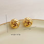 Earrings circle geometric twisted multi-layer twisted metal fashionable all-match ladies simple earrings banquet gift