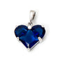 1pc New Mini Brass Charms Gold Color Valentine's Day Heart Multicolour Cubic Zirconia Pendant DIY Necklace Jewelry 20mm x 14mm