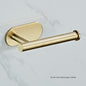 Shengruijia Brushed Gold Stainless Steel Clothes Hook Towel Bar