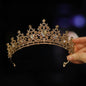 Itacazzo Bridal Headwear - A Golden Lady Fashion Wedding Crown, Rhinestone Classic Princess Tiaras