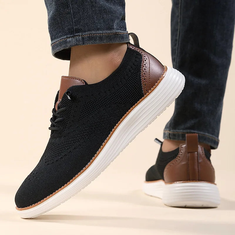 Men's Casual Sneakers Outdoor Breathable Mesh Walking Shoes New Comfort Soft Lightweight Tennis Shoes