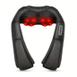 Electric Shiatsu Massager Back Shoulder and Neck Massage Pillow U Shape Body Massager with Heat Deep Tissue Kneading Massager