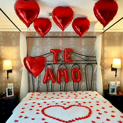Spanish I Love You Te Amo Banner Balloon Valentine's Day Wedding Anniversary Birthday Father's Day Decoration Decoration Balloon
