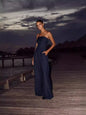 Women's Jumpsuits Strapless Back Sexy Solid Color Temperament Party Evening Slim High Waist Bodysuit Women