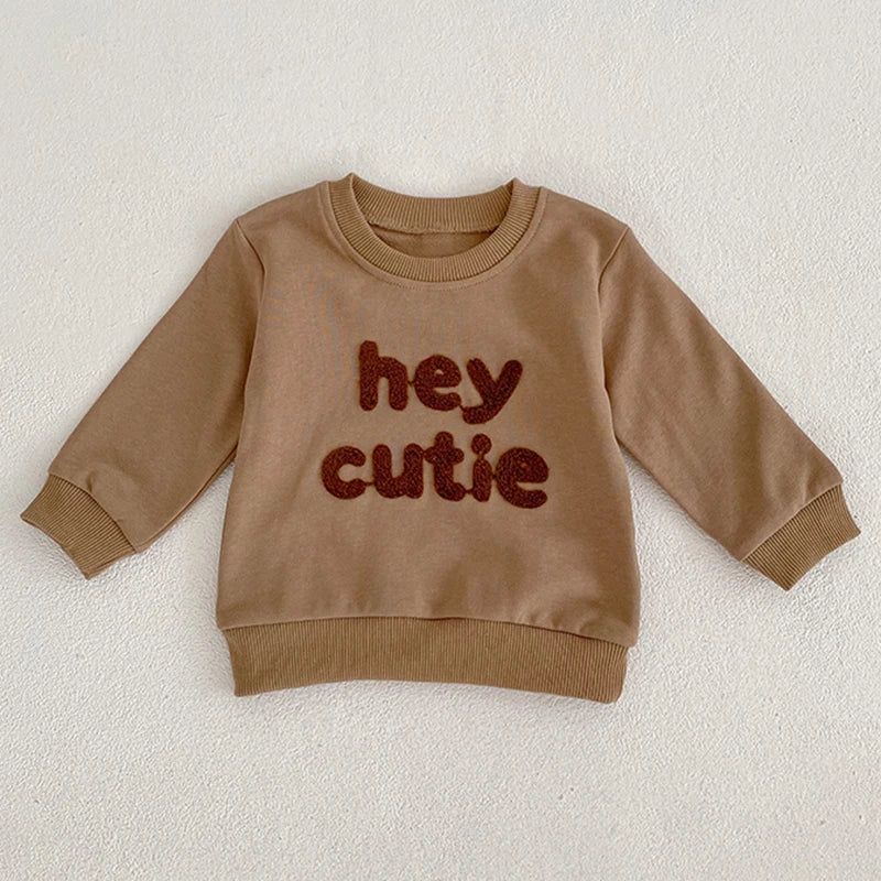 Baby Boys Girls Clothes Spring Autumn Hoodies Pullovers Tops Korean Long Sleeves Kids Hoodies Sweatshirt For Children's