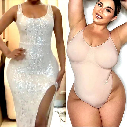 AfruliA Seamless Body Shaper Women Bodysuit Underwear Tummy Control Shapewear Slimming Waist Trainer Bodyshaper Jumpsuit Briefer