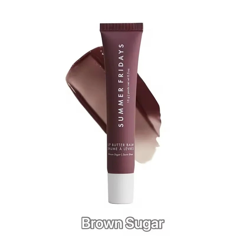Summer Fridays Lip Balm Moisturizing Mirror Lip Gloss Lip Vanilla Pink Sugar Coffee Cake Smell Lipstick Transparent Makeup Oil