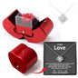 Christmas Gift Apple Jewelry Box With Eternal Flower Box Rose Flower Birthday Party New Year Valentine's Day Gift