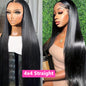 Ready to Wear Glueless Wig Straight 13x6 Transparent Lace Frontal Wig 30 34inches Human Hair Bone Straight 6x4 Lace Frontal Wigs