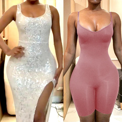 AfruliA Seamless Body Shaper Women Bodysuit Underwear Tummy Control Shapewear Slimming Waist Trainer Bodyshaper Jumpsuit Briefer