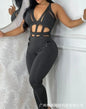 Women's Casual One Piece jumpsuit V-Neck Sleeveless Elegant Rompers