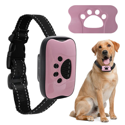 Dog Anti Barking Device USB Rechargeable Dogs Training Collar Ultrasonic Stop Barking Vibration Anti Bark Collar