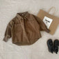 Toddler Boy 2 Piece outfits clothes longe sleeve Button Down Shirt+Pants For Boy