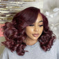 Short Body Wave Bob Wig 13x4 Transparent Lace Frontal Wig 100% Human Hair Brazilian Pre Plucked Wigs For Women 250% Density