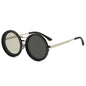 SO&EI Retro Round Punk Men Outdoor Sports Polarized Sunglasses Shades UV400 Women ND9-level Adjustable Dimming Sun Glasses