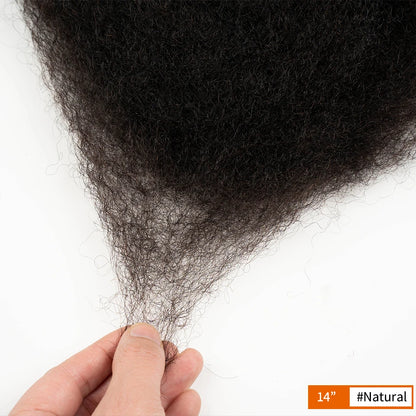 Ship From US Warehoue Remy Hair Afro kinky Curly Bulk Human Hair For Braiding 1 Bundle 50g/pc Natural Color Braids Hair No Weft