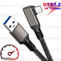 USB3.1 Gen2 10Gbps Cable USB A to USB C Cable 3A 60W QC3.0 Fast Charging for Samsung NVMe Hard Disk External Android Data Cable