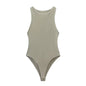 Women Fashion With Halter Neck Skinny Bodysuit Sexy Sleeveless Snap-button Female Playsuits Mujer