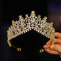 Itacazzo Bridal Headwear - A Golden Lady Fashion Wedding Crown, Rhinestone Classic Princess Tiaras