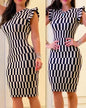 Women's Dresses Fashion Elegant Colorblock Round Neck Sleeveless Casual Bodycon Mini Daily Dress for Female