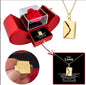 Christmas Gift Apple Jewelry Box With Eternal Flower Box Rose Flower Birthday Party New Year Valentine's Day Gift