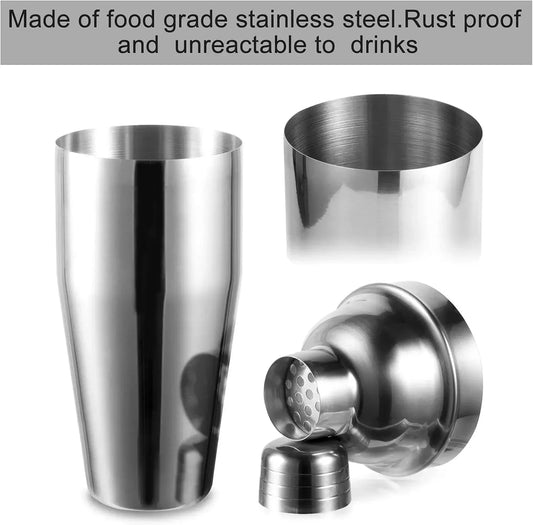 3/6pcs Cocktail Shaker Stainless Steel Bartending Tools Margarita Mixer Drink Shaker Martini Sharker Bartender Kit