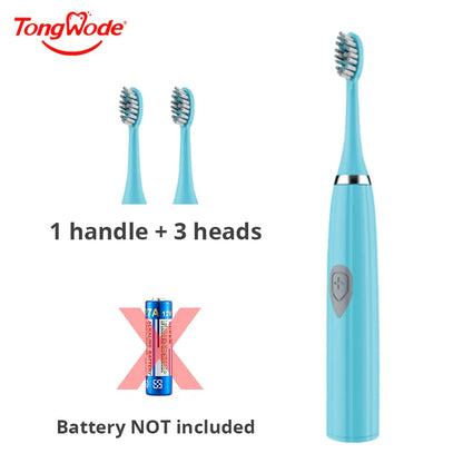 Tongwode Electric Toothbrush for Adults Soft Bristle Portable Battery Endurance IPX6 Waterproof Intelligent Effective Oral Care