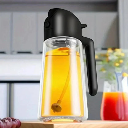 2in1 500ml Glass Oil Sprayer Oil Spray Bottle Oil Tank BBQ Kitchen Baking BBQ Picnic Kitchen Tools