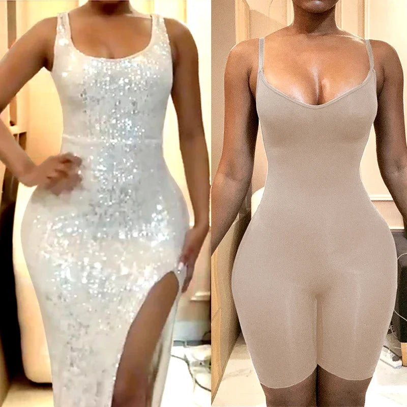 AfruliA Seamless Body Shaper Women Bodysuit Underwear Tummy Control Shapewear Slimming Waist Trainer Bodyshaper Jumpsuit Briefer