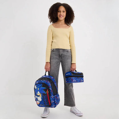 Australia Smiggle Sonic  Backpack for Boys & Girls, Bookbag Sonic Schoolbag With Adjustable Shoulder Straps & Padded Back Children School Bag