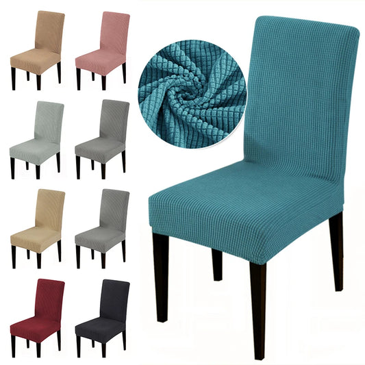 Chair cover with back Jacquard Fabric Universal Size Cheap Chair Cover Big Elastic Chair Covers Chair For kitchen Living Room