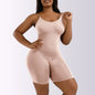 Women's Solid Backless Seamless Shapewear Romper, Casual Comfy Tummy Control Hip Lifting Shape For Daily Wear, Ladies Shapewear For All Seasons