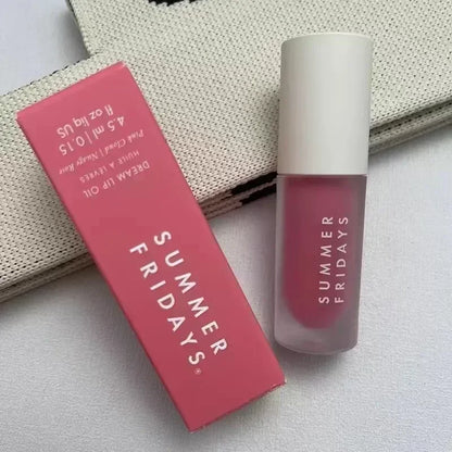 Summer Fridays Lip Balm Moisturizing Mirror Lip Gloss Lip Vanilla Pink Sugar Coffee Cake Smell Lipstick Transparent Makeup Oil
