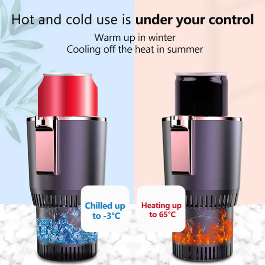 2 in1 Hot And Cold Car Smart Cup Drinks Holders Digital Temperature Display Drink Cup Warmer Cooler For Home Office