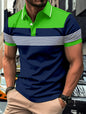 Short Sleeve Striped Pattern Men's Fashion Polos T-Shirts Summer 3D Printing Street POLO Tops 6XL Plus Size Casual Tee