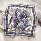 New Fashion 70X70cmPrinted Women's Scarf Pashmina Silk Scarf Square Shawl Decorative Headband Neck Luxury Design Bandana