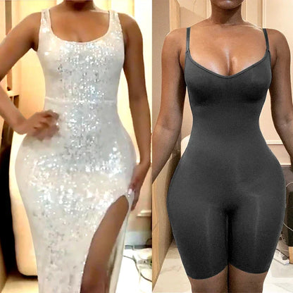 AfruliA Seamless Body Shaper Women Bodysuit Underwear Tummy Control Shapewear Slimming Waist Trainer Bodyshaper Jumpsuit Briefer