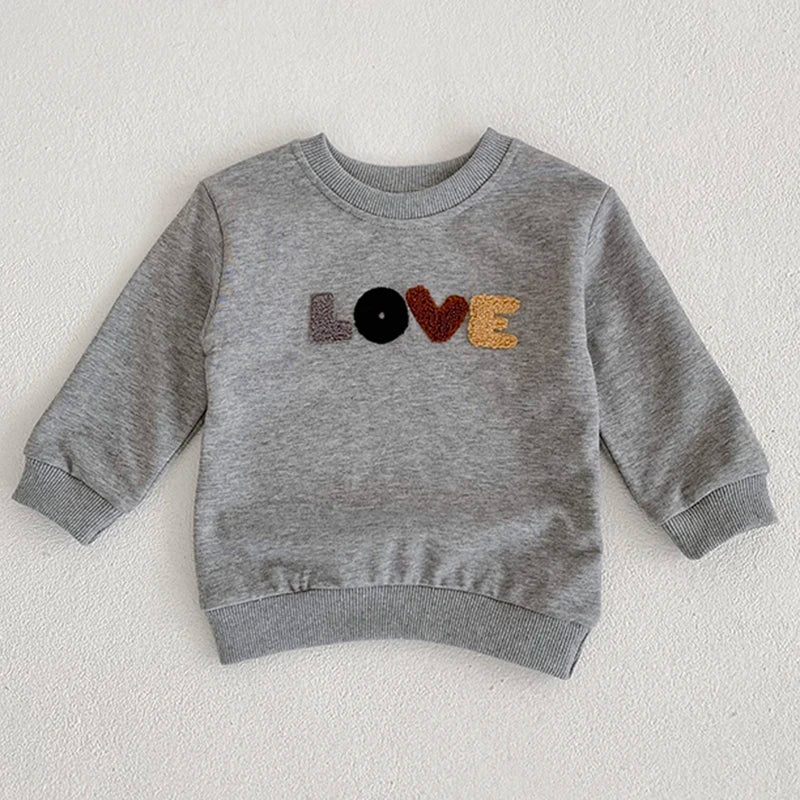 Baby Boys Girls Clothes Spring Autumn Hoodies Pullovers Tops Korean Long Sleeves Kids Hoodies Sweatshirt For Children's