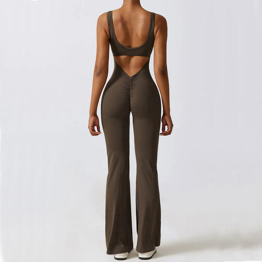 Gym Set For Women Training Yoga Suit Sportswear Women Sports Jumpsuit Fitness Rompers Stretch Push Up Workout Bodysuits
