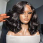 Short Body Wave Bob Wig 13x4 Transparent Lace Frontal Wig 100% Human Hair Brazilian Pre Plucked Wigs For Women 250% Density