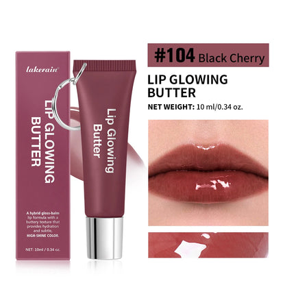 Lip Oil Plumper Long Lasting Lip Gloss Keychain Glowing Butter Moisturizing Pink Nourishing Makeup Care Hydrating Lipstick