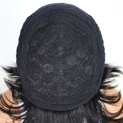 Natural Black Short Pixie Cut Curly 100% Human Hair Wig For Women Brazilian Remy Hair Colored Side Part Full Machine Wigs